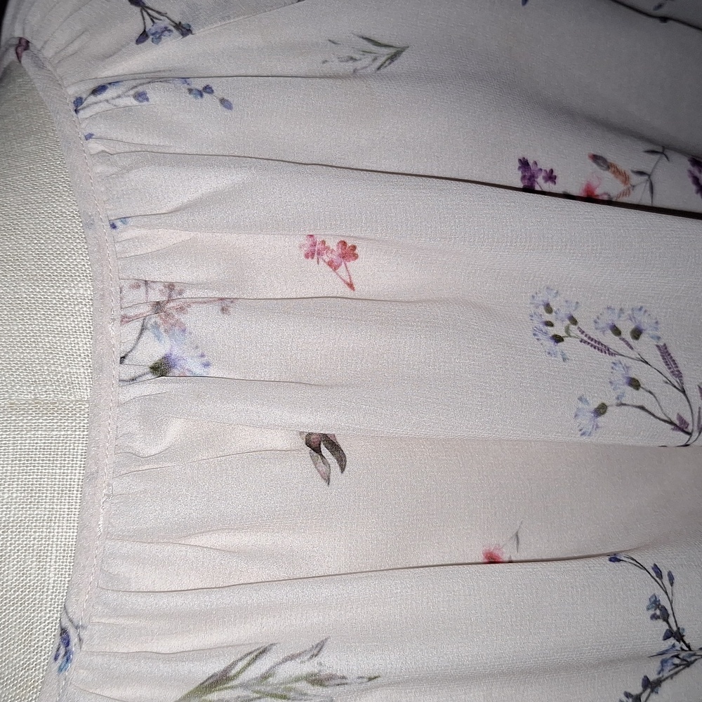 St. Tropez West Chiffon Blouse Peasant Style - Picture 6 of 8